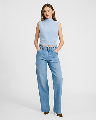 Wool-Blend Mock Neck Sweater Tank - image 4