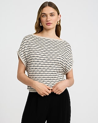 Off The Shoulder Dolman Sleeve Ruched Overlay Top | Express