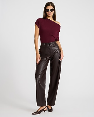 Off The Shoulder Short Sleeve Dolman Sweater | Express
