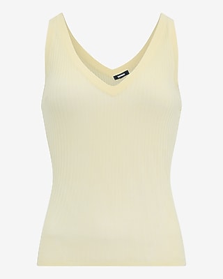 Textured Ribbed V-Neck Sweater Tank - image 5