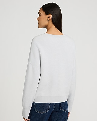 Airy Soft Jacquard Crew Neck Sweater