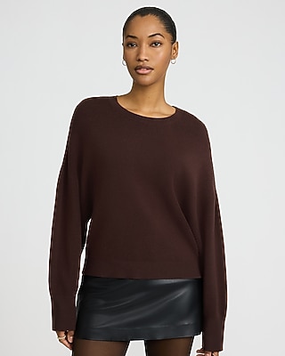 Airy Soft Jacquard Crew Neck Sweater