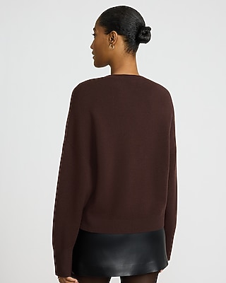 Airy Soft Jacquard Crew Neck Sweater