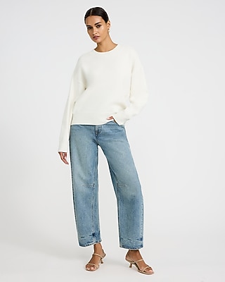 Airy Soft Oversized Relaxed Crew Neck Sweater