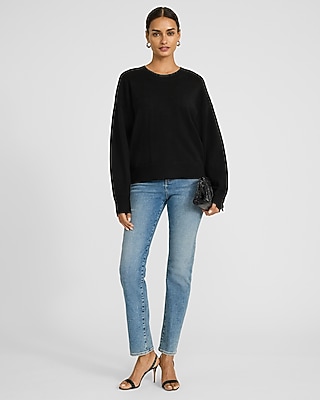 Airy Soft Oversized Relaxed Crew Neck Sweater