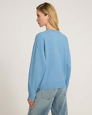 Oversized Relaxed Airy Soft Crew Neck Sweater