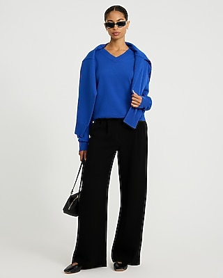 Oversized V-Neck Sweater in Cozy Soft - thumbnail 9