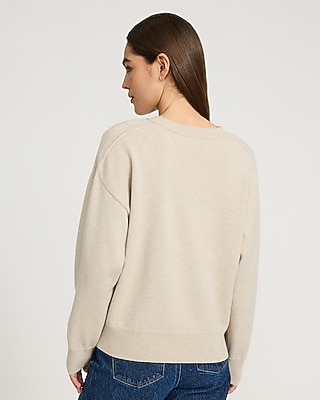 Oversized Relaxed Airy Soft V-Neck Sweater
