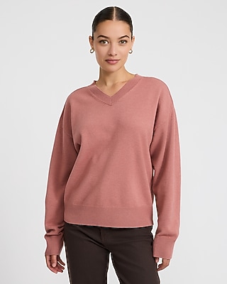 Oversized V-Neck Sweater Cozy Soft
