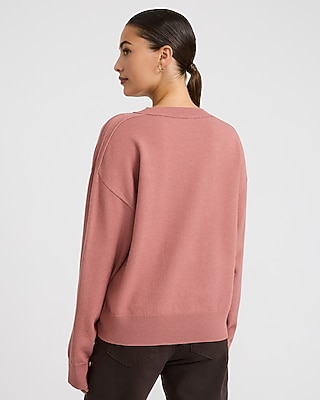 Oversized V-Neck Sweater Cozy Soft