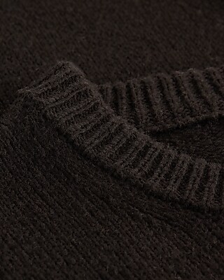 Relaxed Barrel Sleeve Crew Neck Sweater