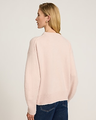 Relaxed Barrel Sleeve Crew Neck Sweater - image 2