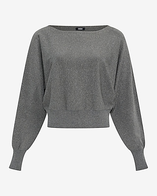 Skimming Silky Soft Boat Neck Banded Bottom Sweater