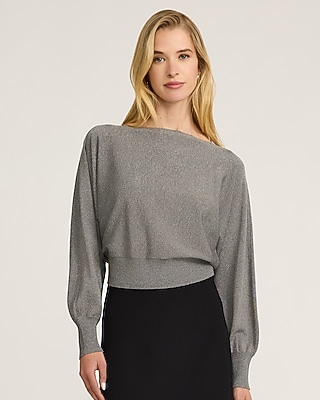 Skimming Silky Soft Boat Neck Banded Bottom Sweater