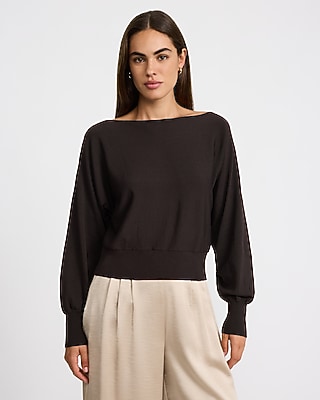 Bateau Neck Dolman Sweater in Silky Soft