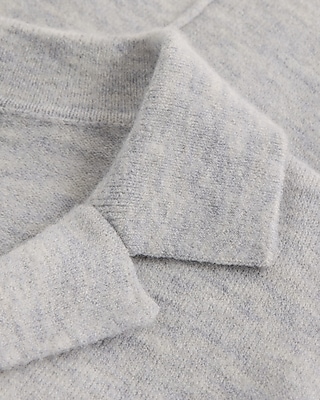 Relaxed Short Sleeve Button Down Collared Sweater