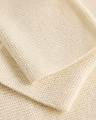 Airy Soft Fitted Ribbed Novelty Button Cutaway Cardigan