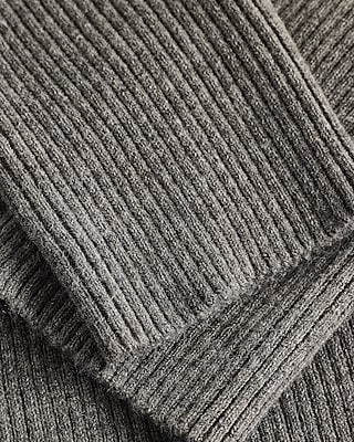 Fitted Ribbed Boat Neck Cardigan