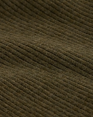 Fitted Ribbed Boat Neck Cardigan