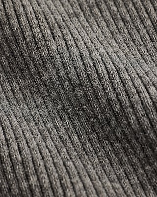 Fitted Airy Soft Ribbed Mock Neck Cap Sleeve Sweater