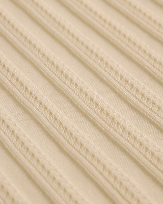 Fitted Silky Soft Textured Turtleneck Sweater