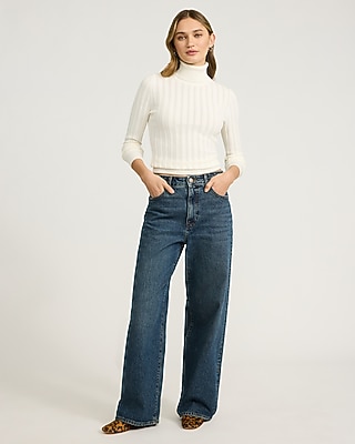 Fitted Silky Soft Textured Turtleneck Sweater