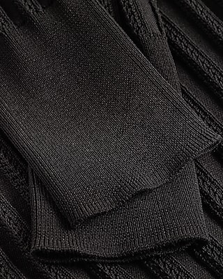 Fitted Silky Soft Textured Turtleneck Sweater