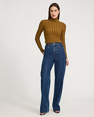 Fitted Silky Soft Textured Turtleneck Sweater - image 4