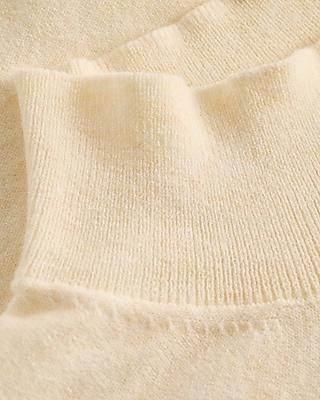 Skimming Mock Neck Cap Sleeve Sweater