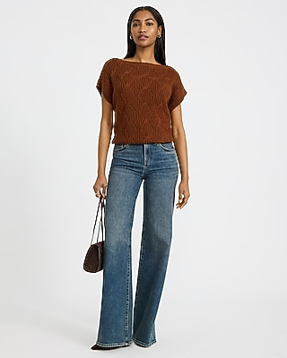 Lightweight Cotton Boat Neck Dolman Sleeve Sweater - thumbnail 9