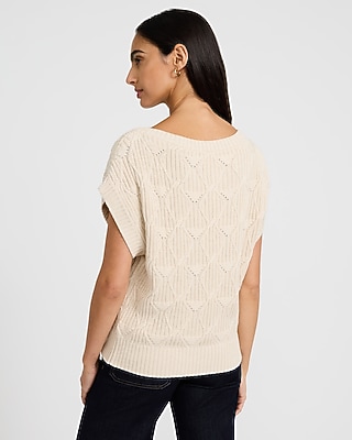 Lightweight Cotton Boat Neck Dolman Sleeve Sweater - thumbnail 3