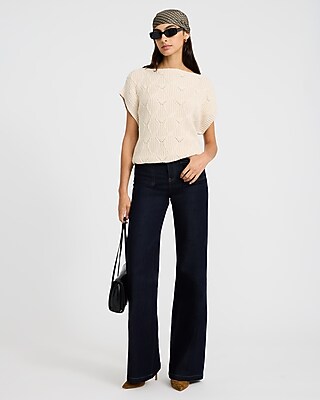 Lightweight Cotton Boat Neck Dolman Sleeve Sweater - thumbnail 4