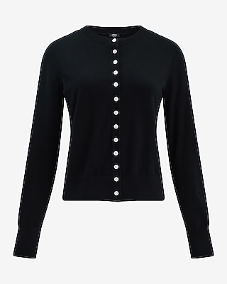 Skimming Crew Neck Cardigan Airy Soft