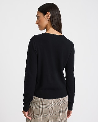 Skimming Crew Neck Cardigan Airy Soft