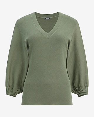 V-Neck Dolman Sleeve Sweater