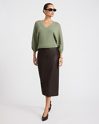 V-Neck Dolman Sleeve Sweater