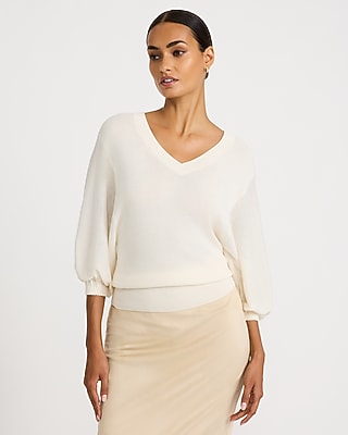 V-Neck Dolman Sleeve Sweater