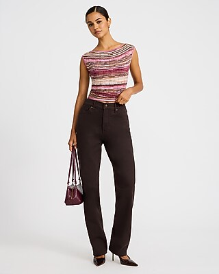 Space-dye Boat Neck Cap Sleeve Sweater - thumbnail 8
