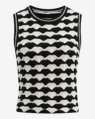 Crochet Pattern Crew Neck Sweater Tank