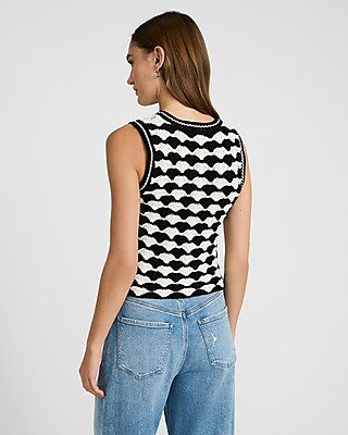 Crochet Pattern Crew Neck Sweater Tank