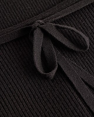 Airy Soft Fitted Ribbed Boat Neck Scoop Back Sweater - image 5