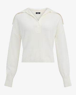 Plush Airy Soft Johnny Collar Sweater