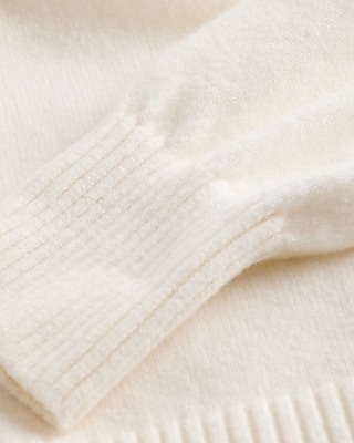 Plush Airy Soft Johnny Collar Sweater