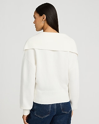 Plush Airy Soft Johnny Collar Sweater