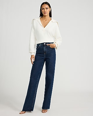 Plush Airy Soft Johnny Collar Sweater