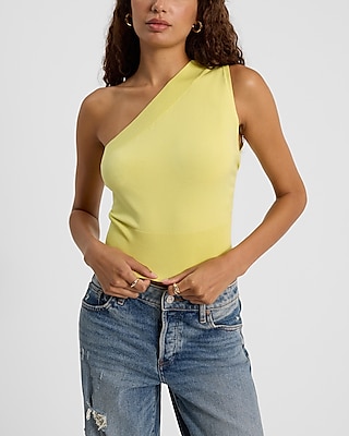 One Shoulder Sweater Tank | Express