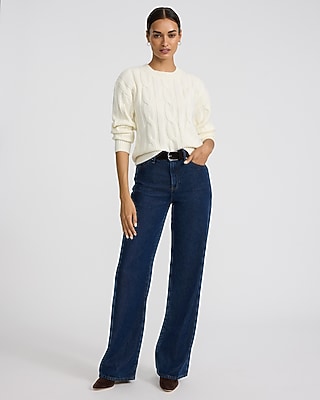 Cable Knit Crew Neck Sweater - image 4
