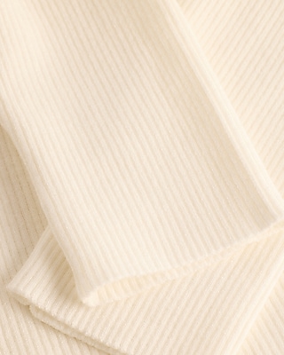 Ribbed V-Neck Twist Front Sweater