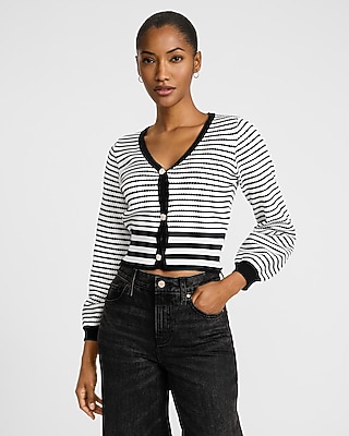 Ultrasoft V-neck Peplum Cardigan | Express