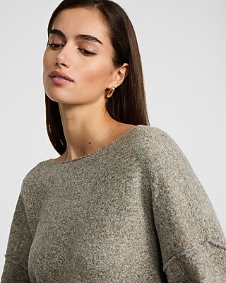 Heathered Off The Shoulder Sweater